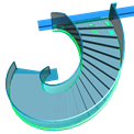 escalier spirale balancé (ERP)